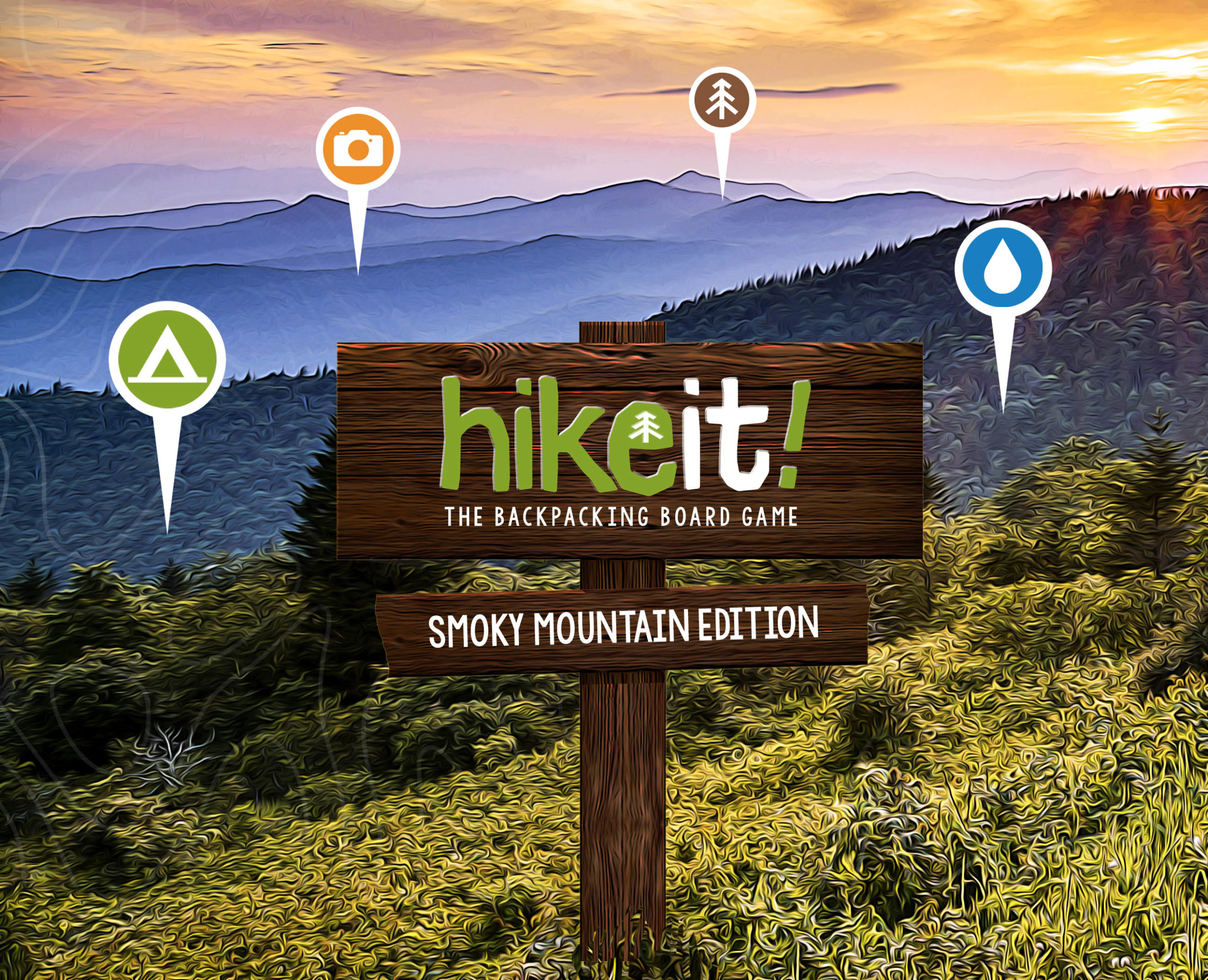 Blue Ridge Parkway Sunset Cowee Mountains Scenic Landscape